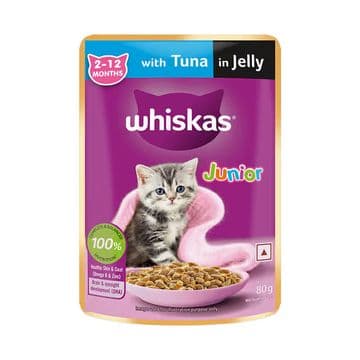 Whiskas Tuna in Jelly Kitten Cat Wet Food (80g)