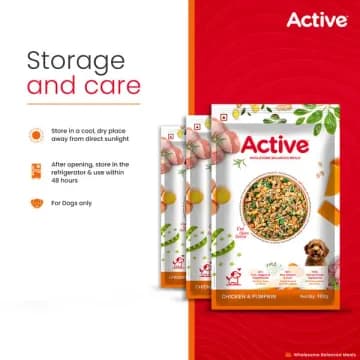 Active Chicken and Pumpkin Biryani Fresh Food For Dogs